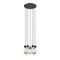 Z-Lite Arden Chandelier, 7-Light, 18 In.W x 12 In.H, Matte Black/Clear 651P-7R-MB - alternate 6